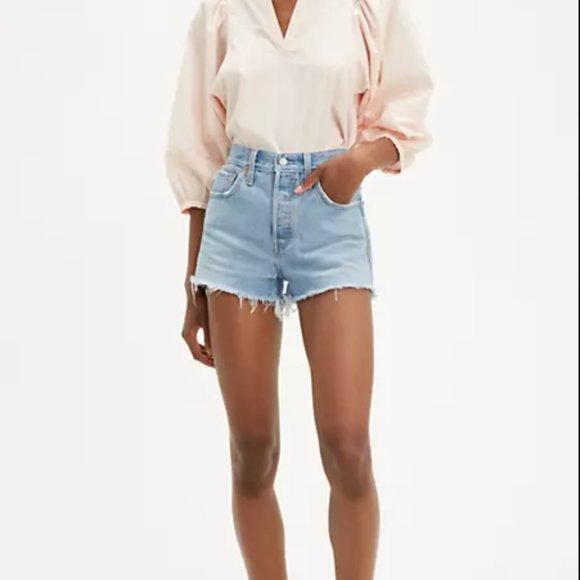 Vintage Levi's 501 Denim Shorts - Blue - Picture 1 of 4